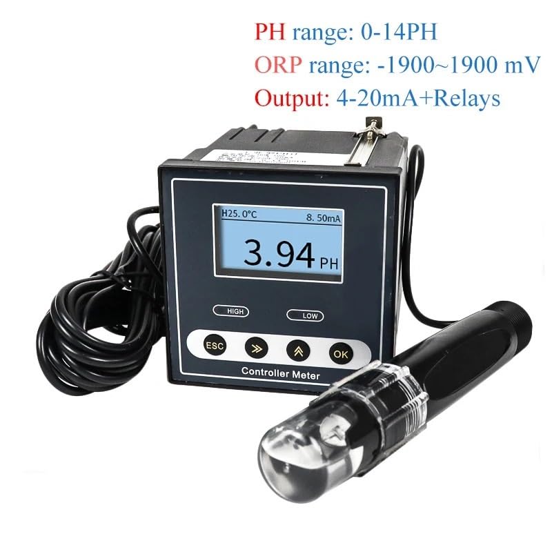 Sensor Plastic Electrode ph Meter Detector Water Quality Tester(24Vdc,PH Meter Plastic)