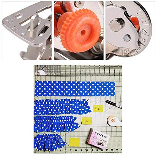 Pie prensatelas Ruffler para máquina de coser miniatura 5
