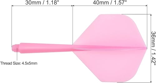 Miniatura 2 de PATIKIL Eje de dardos y vuelo integrados, juego de dardos de plástico ligero