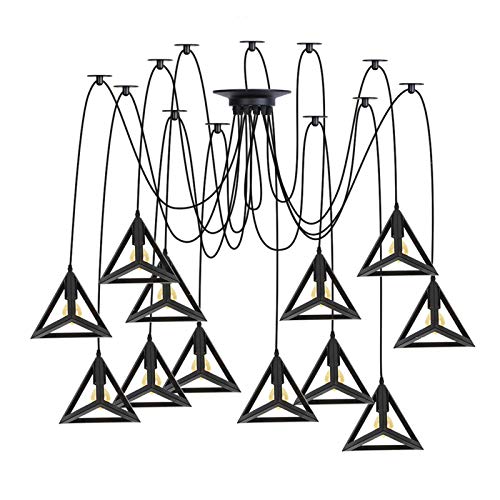 Lustre industriel réglable pour éclairer les grands espaces sombres