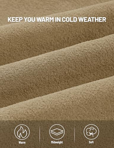 TACVASEN Men's Crewneck Sweatshirt Fleece Lined with Pocket Winter Warm Midweight Casual Long Sleeve Pullover Sweatshirt3