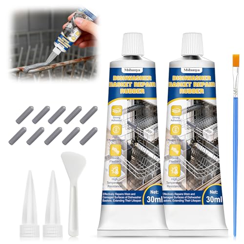 2 oz Dishwasher Rack Repair Coating Grey Dishwasher Rack Repair Kit Strong Adhesion Flexibility High Temperature and High Pressure Resistance Extend Service Life