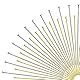 TOAOB 50mm 200 Stück Nietstifte Kettelstifte Prismenstifte Gold Silber Messing für DIY Schmuckherstellung