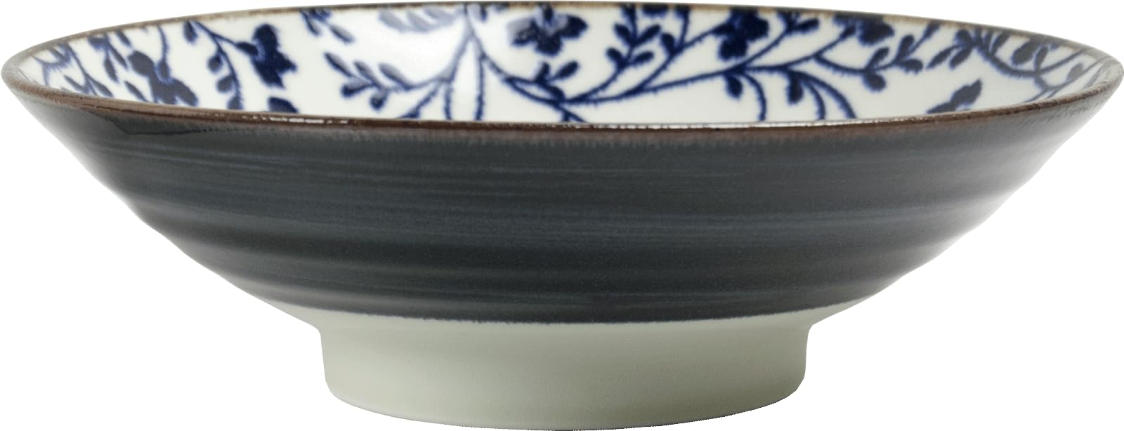 Lusso - Ciotola - Souka Flowers - Edo japan - Ø25 cm - Grandi - Piatti in ceramica - Ciotola - Piatto per frutta - Ciotola - Insalatiera - Set ciotole - Insalatiera - Ciotole - Ciotole - Ciotole -