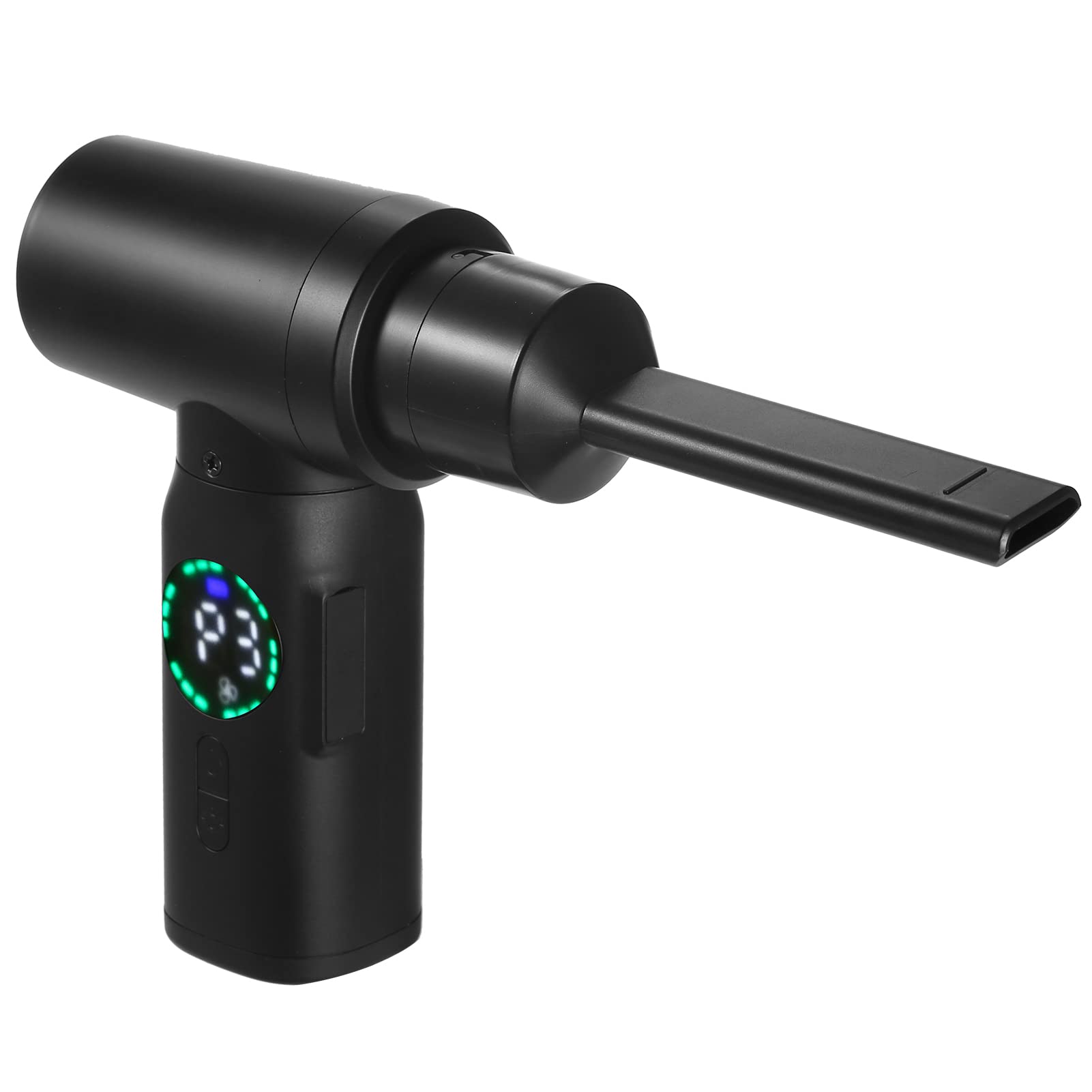 Removedor de polvo de aire comprimido-limpiador HUIOP Removedor de polvo de aire comprimido - Limpiador con motor de cepillo de pantalla digital, 100W 7500mAh Dusters de aire eléctrico Limpiador de
