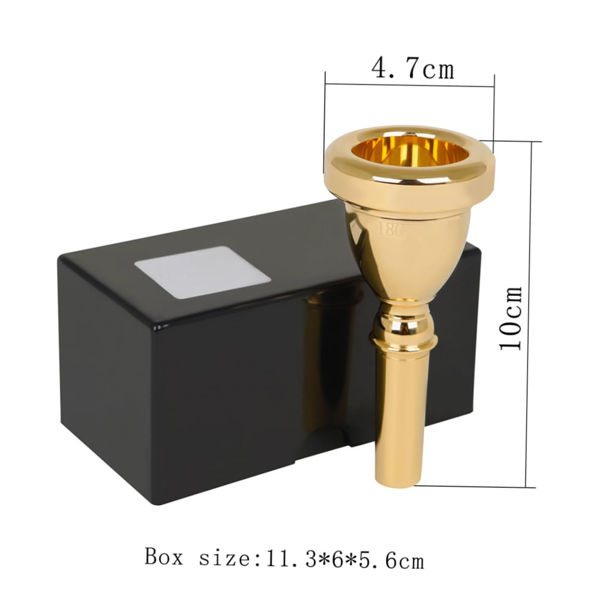 PartyKindom Bocchino per Musicisti in Ottone 14mm di Colore Oro Stabilità e Facile da Rimuovere per Tuba per Musicisti Professionisti e Principianti Professionisti e Principianti