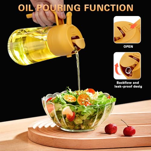 Image of 2 in 1 Oil Sprayer, Oil Sprayer for Kitchen Cooking, 470ml Oil Spray Bottle for Home
