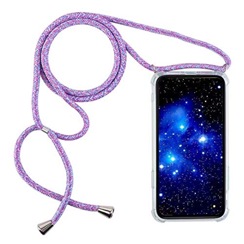 1stfee Compatible con Funda para Xiaomi Mi 9 Lite/Xiaomi Mi A3 Lite Funda para teléfono móvil con cordón Transparente TPU Diseño de Protección Anti-Shock Cover