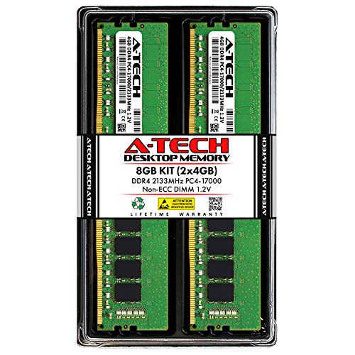 A-Tech 8GB Kit (2x4GB) RAM for ASUS ROG Maximus VIII Hero Alpha, VIII Extreme/Assembly Motherboard | DDR4 2133MHz PC4-17000 DIMM 1.2V 288-Pin Non-ECC UDIMM Memory Upgrade
