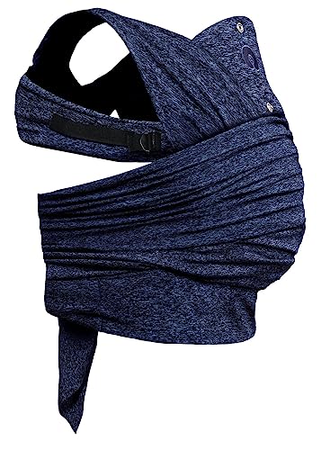 Boppy Comfyfit Evolution Portabebè, Semplice da Indossare e Regolabile, Portabebè Neonato Fronte Mamma Ergonomico con Supporto Testa e Collo, Ampie Fasce Da Annodare, Giromanica Regolabile, 0 Mesi+