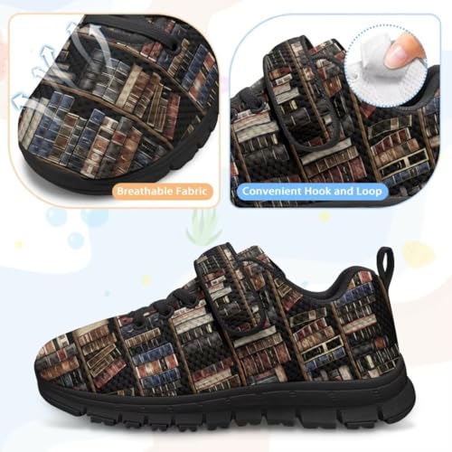 Kids Sneakers Non Slip Sports Shoes for Girls Strap Hook and Loop School Walking Sneakers3