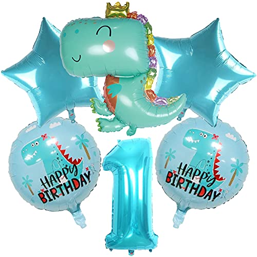 ITNP großes Dinosaurier Luftballon Set, Dschungel Geburtstag Dekorationen Junge, Folienballons Dinosaurier. Kinder-Geburtstag Junge, Motto-Party, Geburtstagsdeko Junge 5 Jahr Cover