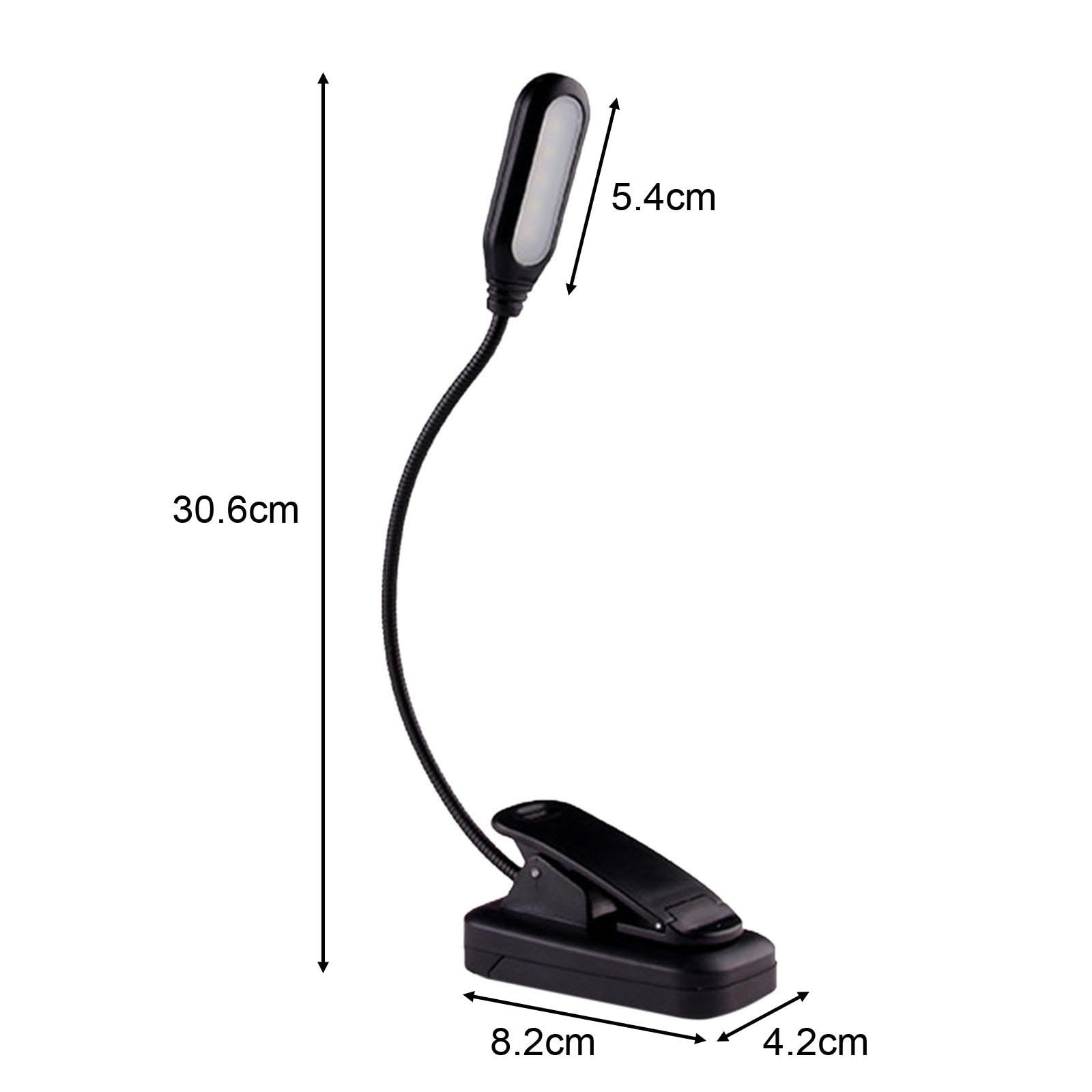 Set di 10 luci da lettura a LED con clip per lettori che leggono a letto amanti dei libri con batteria