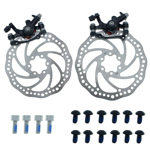 Bike Disc Brake Kit Bike Front and Back Disc Brake Kit-Calipers 2 Pcs Stainless Steel 160 mm Rotors for Mountain Bike Folding Bike Road Bike BMX
