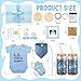 13 Pcs New Mom Gifts for Boys Baby Shower Basket Gift Pregnancy New Parents Basket Gift for Couples Gender Reveal Gifts with Mom and Dad Baby Showers Care Package for First Time Moms