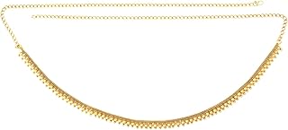 Yellow Chimes | Kamarbandh for Women and Girls | Traditional Gold Plated Kamarband | Thin Saree Wedding Waist Chain | Birt...