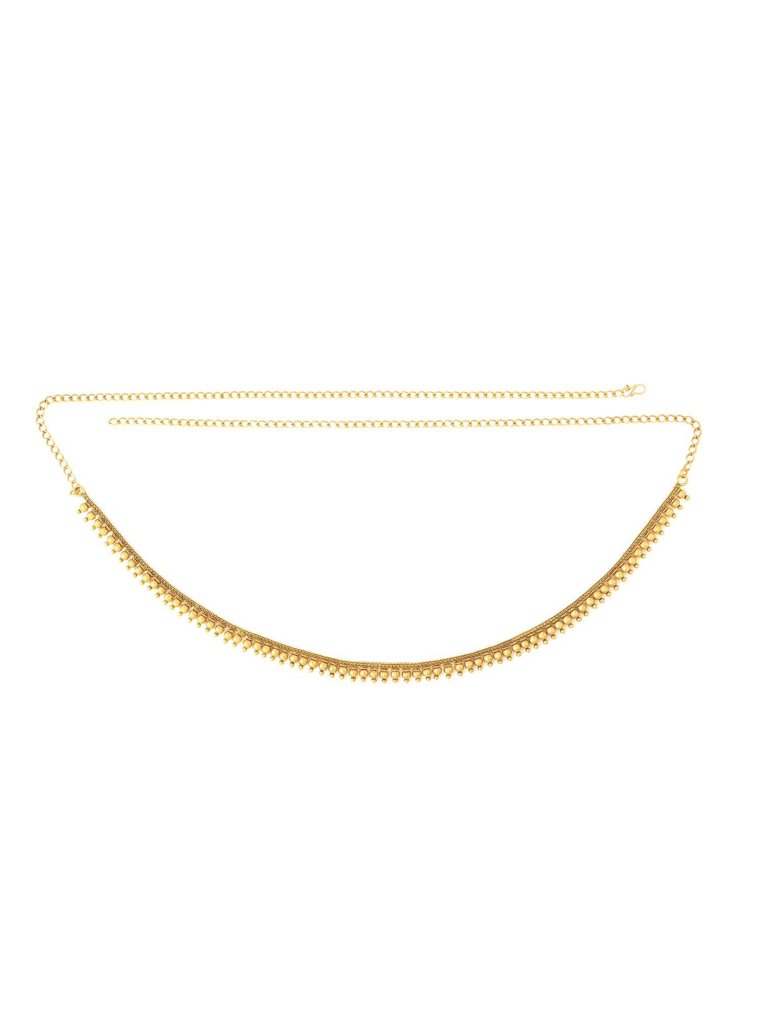 Kamarbandh for Women and Girls - Traditional Gold Plated Kamarband | Thin Saree Wedding Waist Chain | Birthday Gift