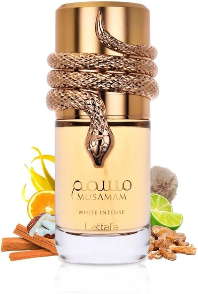MUSAMAAM WHITE INTENSE Eau de Parfum 100ml - Profumo Unisex Arabo Fresco Persistente + Campioncino 5ml Omaggio