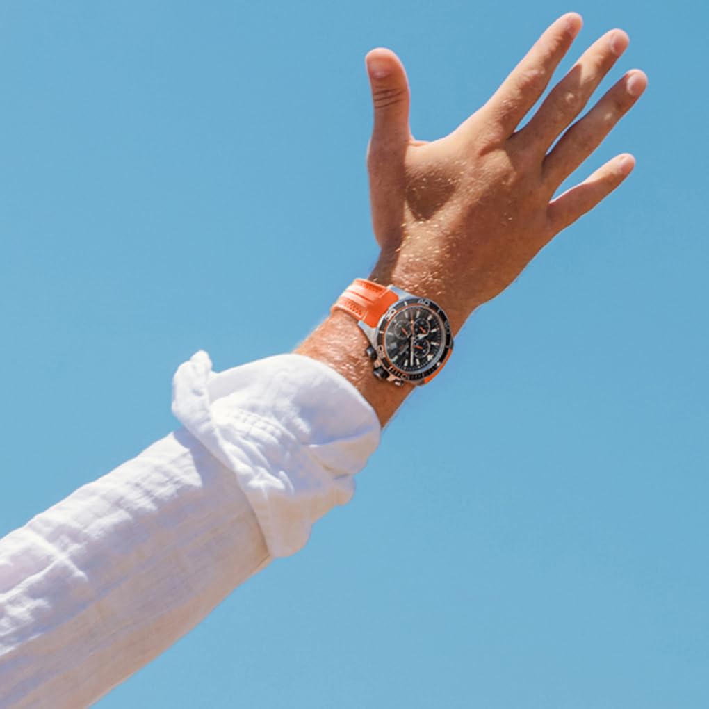 Festina Sportliche Herrenuhr – Chronograph – Quarzwerk – Analoge Herrenuhr mit Kautschukarmband – Wasserdicht 10 ATM – F20370 – Special Prices
