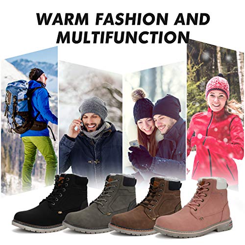 Image of Mishansha Snow Boots for Women Warm Winter Hiking Boots Size 5.5-10.5 | Waterproof Upper, Plush Lining, Removable Fur Insole, Slip-Resistant Outsole Ankle Booties for Cold Weather Walking Outdoor