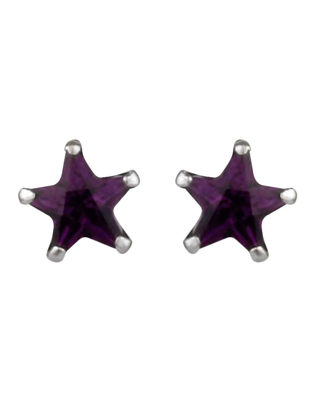 Abhooshan 925 Sterling Silver Pair of Star Shape Single White Brilliant Cut CZ Stone Piercing Stud Earrings for Women & Girls. Multi Piercing Ear Lobe Gift for Wife Girlfriend Sister (B014KRWSN0) Amazon Price History, Amazon Price Tracker