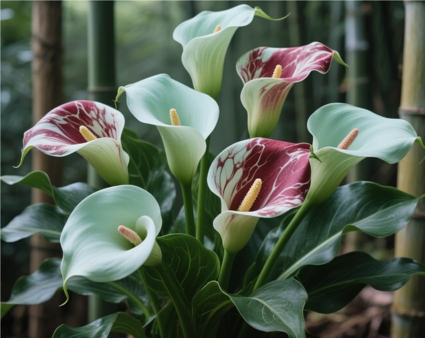 Imperial Calla Lily Bulbs in Bulk UK- Hardy Perennial, Timeless Elegance & Breathtaking Blooms - Perfect for Stunning Garden Displays-2 Bulbs-F