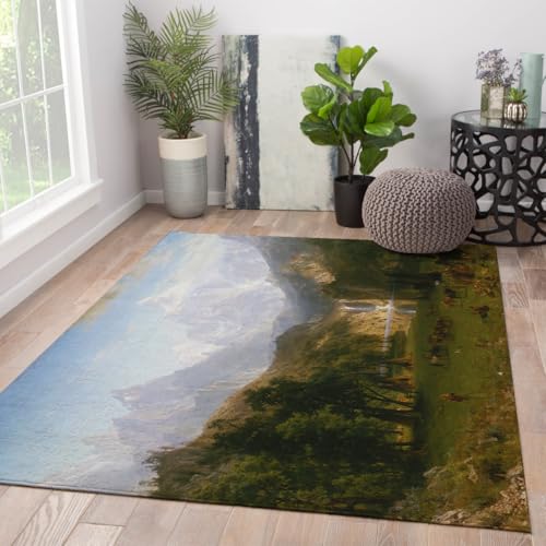 Tapis de paysages naturels Lander's Peak 90x150cm pour salon