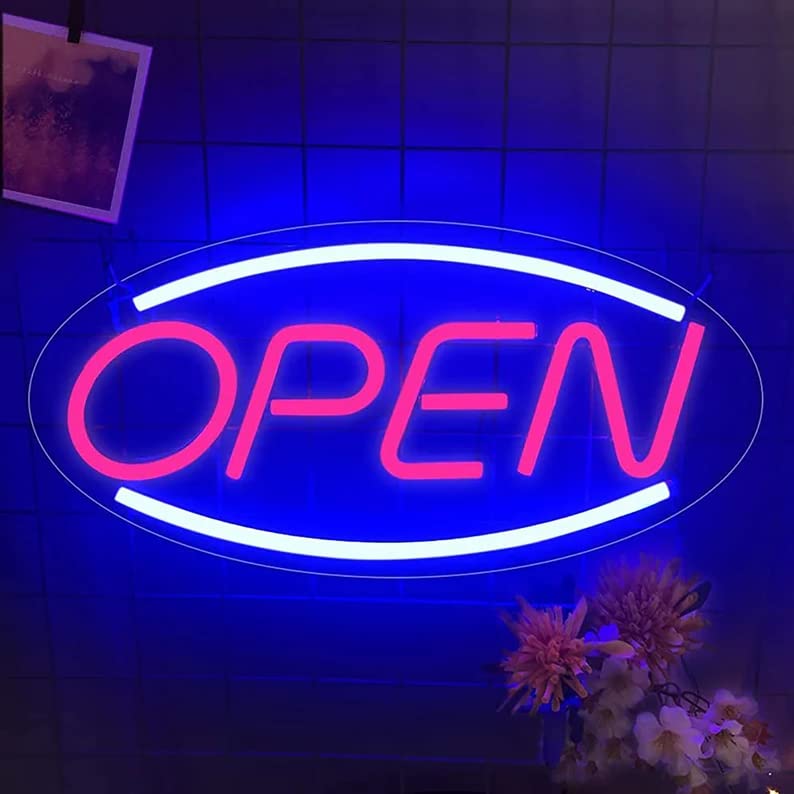 VYNES OPEN LED Neon Signs Light LED Art Decorative Sign - Wall Decor/Table Decor, Home Decor for Wedding Party Kids Room Living Room House Bar Pub Hotel Beach Neon Signs LED-image-40