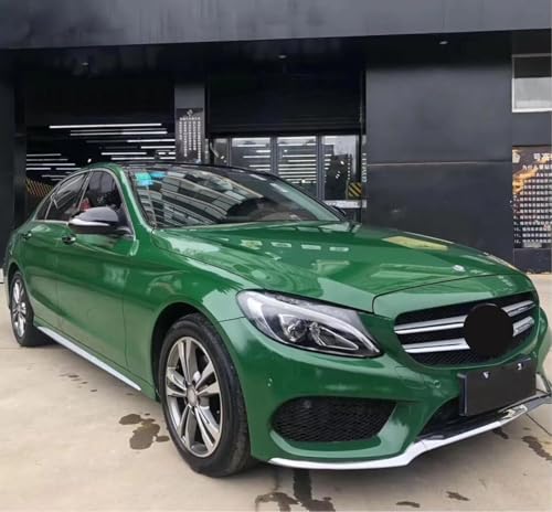 Image of Dark Green Glossy Car Wrap Vinyl Car Wrap, Bubble Free Self Adhesive Car Vinyl Wrapping Sheet for Cars and Motorbikes (24 x 62 inch)