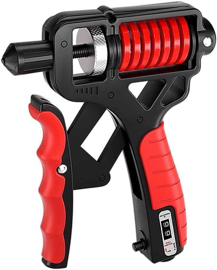 JASYXO Power Hand Grip Strength Trainer with Counter, Adjustable Resistance Hand Gripper for Forearm, Finger & Wrist Exercise, Heavy Duty Grip Strengthener, Portable Non-Slip Workout Equipment for Home Gym