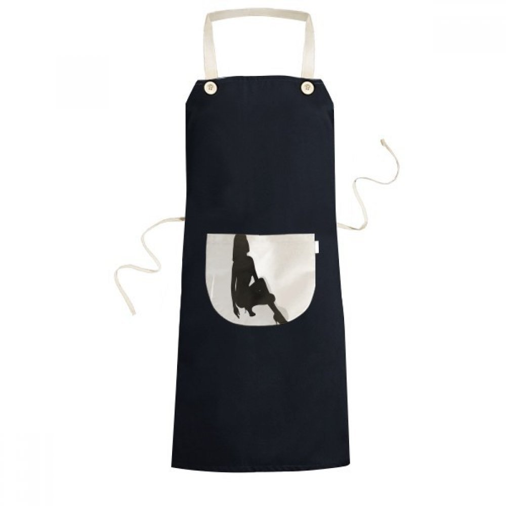 Tablier de cuisine silhouette femme squats pour cuisiner à la maison avec style