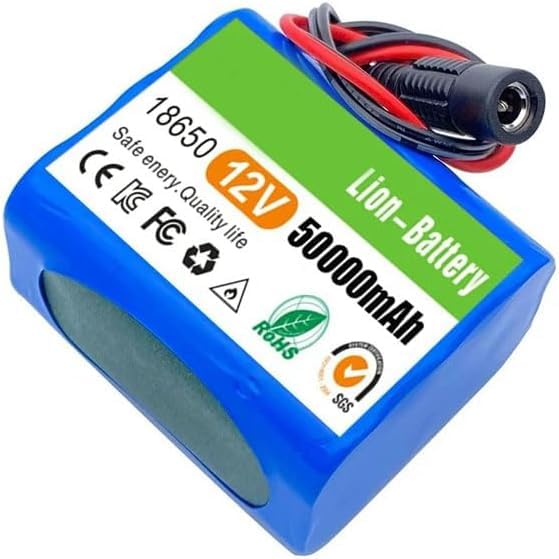 18650 Batterie Lithium-ION 12v 50000mah 3s2p Batterie De Remplacement Rechargeable avec BMS Et Chargeur