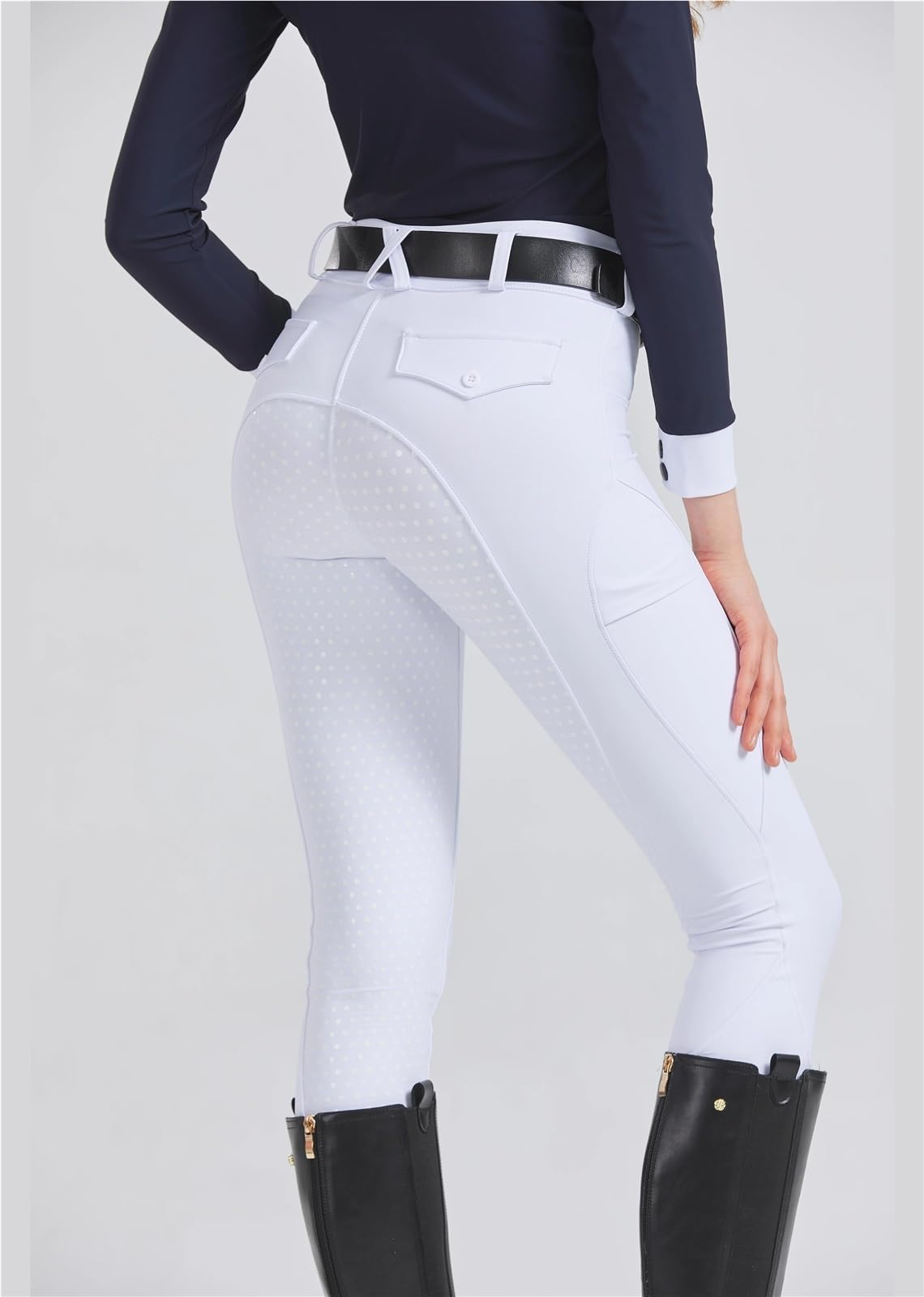 Mallas De EquitacióN Pantalones de equitación silicona antideslizantes, secado rápido y ajustados, for exámenes ecuestres