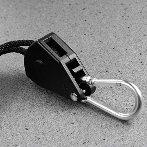 Cabides de luz de cultivo ULTECHVO de 1/8 polegada, resistente e ajustável, cabide de corda para ilu