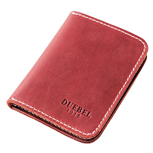 DUEBEL Slim Front Pocket Leather Wallet, Minimalist Thin Card Holder, Business Card Case...