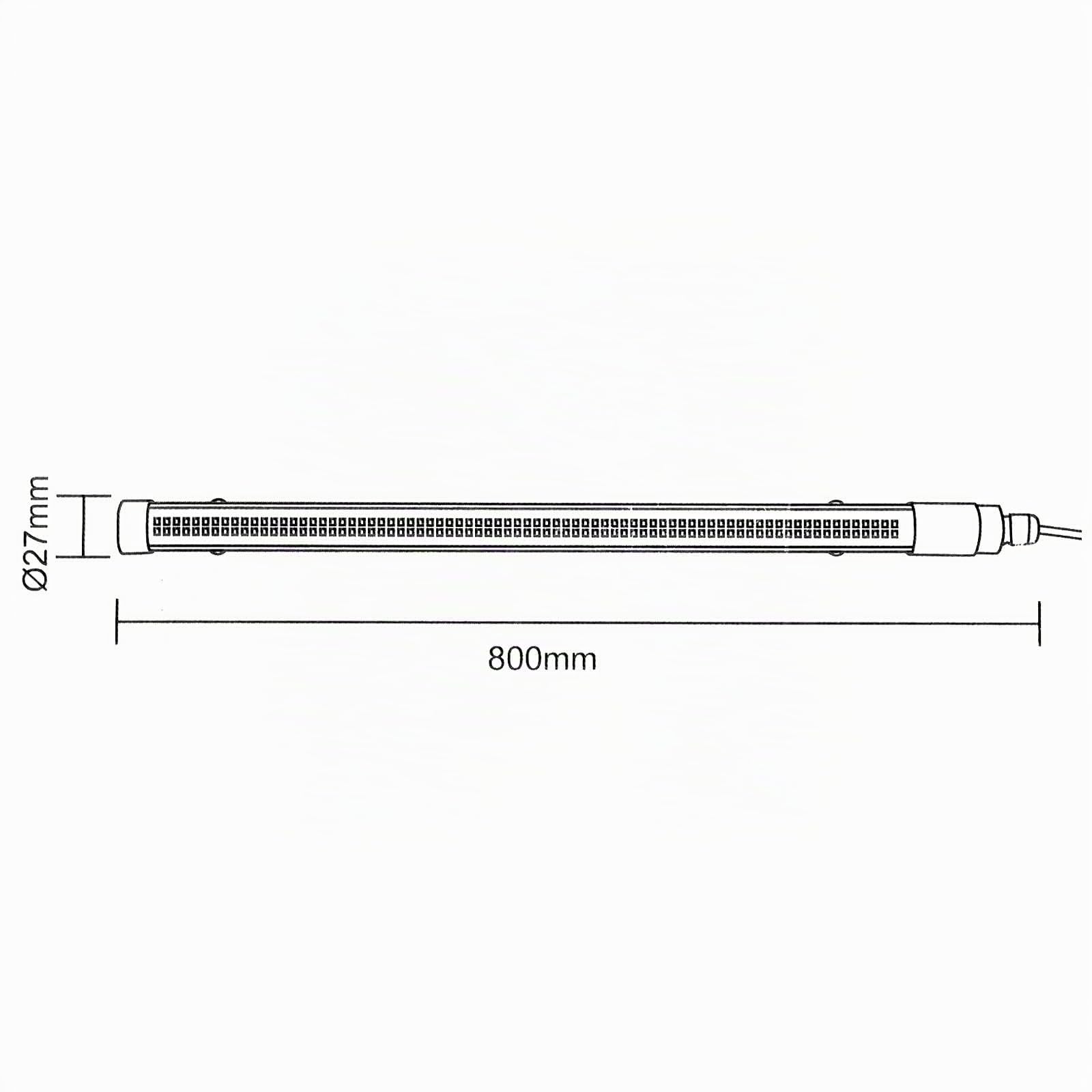 Planetitaly Neon solare crepuscolare tubo LED 13W resa 160W parete soffitto luce dimmerabile camper barca officina accensione automatica con telecomando
