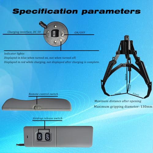 universally drone airdrop system release device payload delivery transport drop for dji mini4mini3mini2air3air2air2s mavic series drone accessories mechanical claw