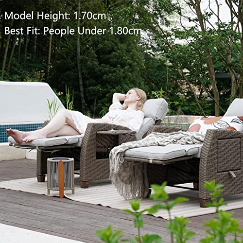 kompakte Lagerung zeigt 95x68x22 cm Maße - Detailansicht von Grand Patio Relaxliege Test 2026 – Dealfoxx.de