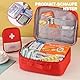 JDBlissful Medikamententasche Reiseapotheke Tasche 2stk, Große Kapazität wasserdichte Notfalltasche Leer Erste für Tragbar Medikamententasche für Home, Office (Portable Medical Bag - Red)