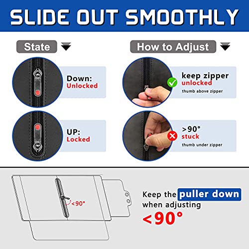 Image of Veharvim Sun Visor Extender for Car with Zipper Slider, UV400 Car Sun Visor Extension with PC Lens and Side Sunshade,Anti-Glare for Safe Driving,UV-Filtering /Protection(Passenger Side)