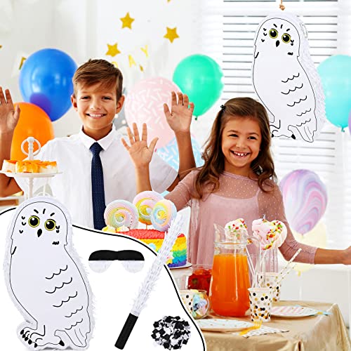 Owl Pinata Animal Pinata For Birthday Party Halloween Forest Animal Wizard Theme Decoration Pinata With Wooden Stick Paper Blindfold Confetti Set 16.2 X 11.2 X 2.7 Inch (Owl) (16.2 Inch, Owl) #TOP2