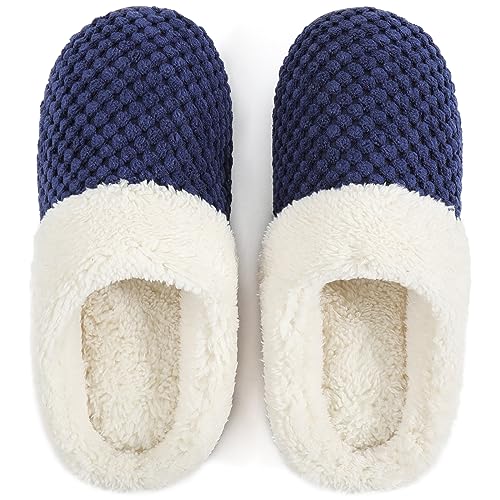 Image of ULTRAIDEAS Women's Breathable House Slippers with Memory Foam, Lightweight Cotton Blend Lining, Indoor Outdoor Slip On Design, Non Slip Rubber Sole for Bedroom, Machine Washable