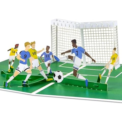 GREETING ART 3D Football Pop Up Card Cover