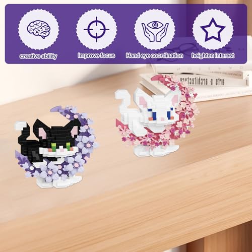 ARONRAVE Mi-niTier-Baukasten-Set Bausteine Spielzeug Kit Tiere Figuren Klemmbausteine Mini-Tier-Baukasten-Set Mini Bricks Bauen Bauklötze Bausteine