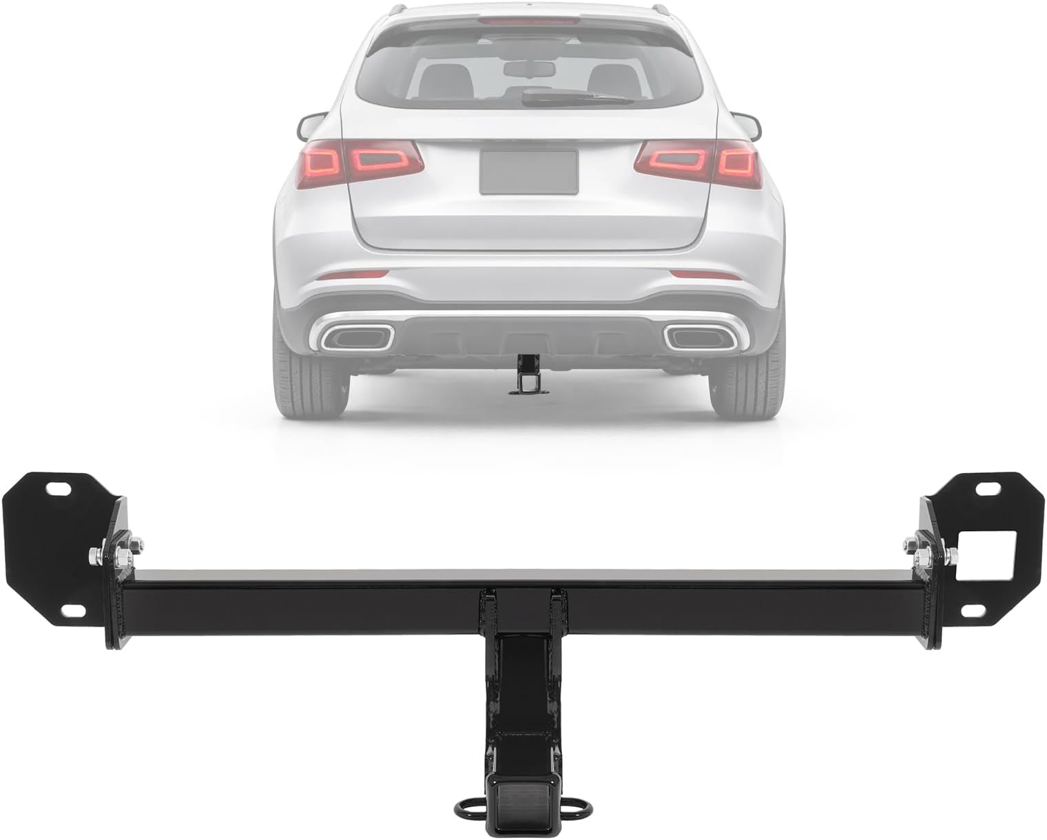 Class 3 Trailer Tow Hitch, 2 Inch Receiver Compatible with 2016-2022 Mercedes-Benz GLC300 All Styles