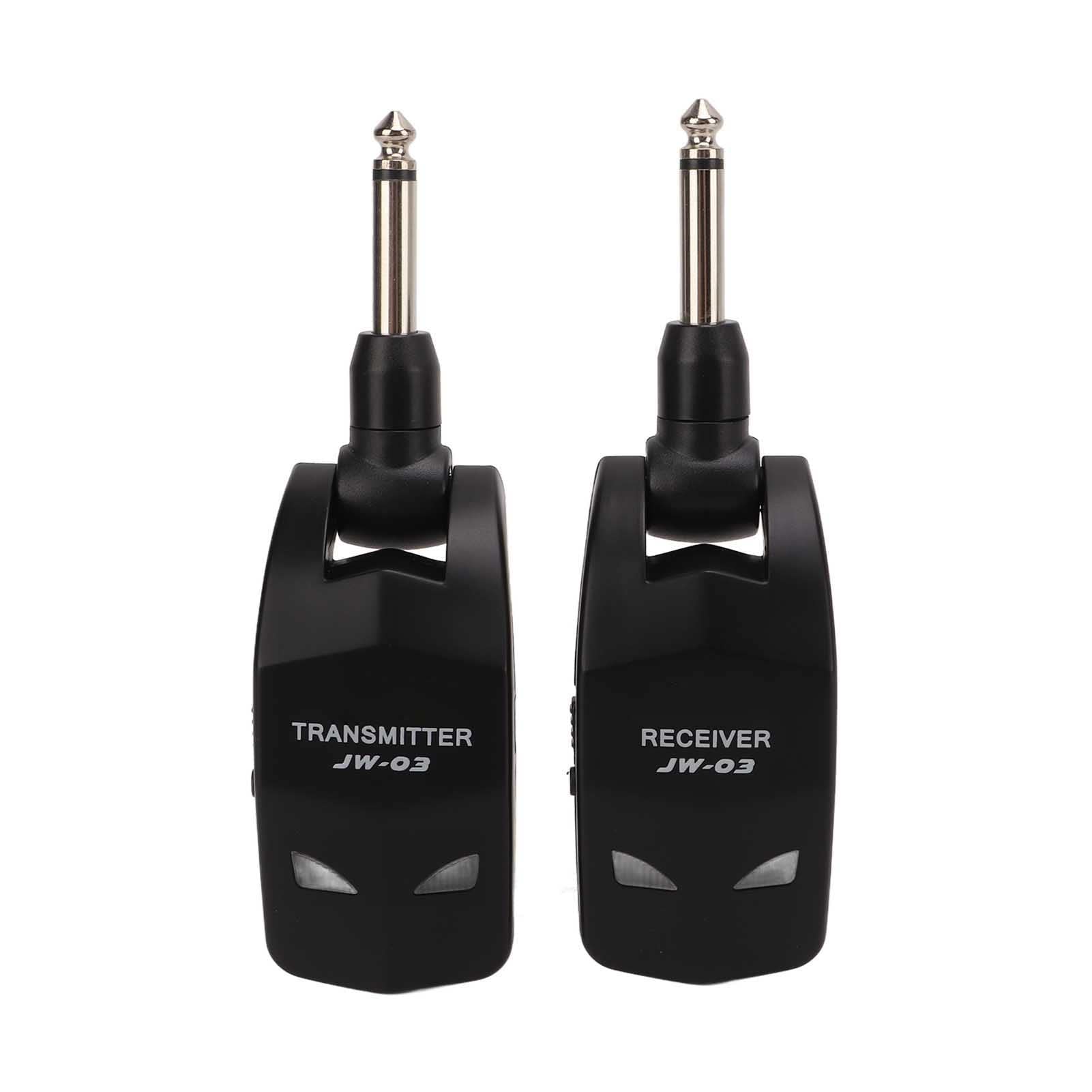 Acouto Bezprzewodowy System Gitarowy 2,4 GHz 12 Kanałów Audio Bezprzewodowy Nadajnik-odbiornik dla Systemu Basowego, Niska Gitara, Niska 5 mS) Pasmo CLEAR Opóźnienia Szumów (mniej, większość 2 4 GHz
