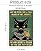 ALKB Funny Cat Poster Retro Metal Sign for Garage Bar Man Cave Wall Decoration 8x12 Inch - Let Me Pour You A Tall Glass of Get Over It