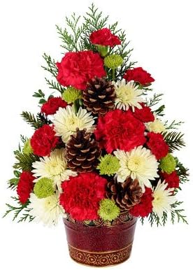 Delivery by Tuesday, November 30th Arabella Bouquets Modern Love Bouquet with Vase (Fresh Cut Flowers)