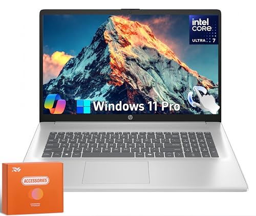 HP 17.3�C���`�^�b�`�X�N���[���m�[�g�p�\�R���AIntel Ultra 7 255U 12�R�A(Beat Core 7 150U)�AHD+ �A���`�O���A250 nit�f�B�X�v���C�A16GB DDR5�A1TB SSD�ACopilot AI�A�o�b�N���C�gK