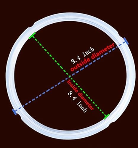 Miniatura 2 de Anillo de sellado de silicona para modelos de 5 cuartos de galón de presión de repuesto para olla de presión